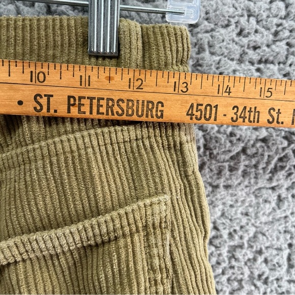 Reformation Cynthia Tan Corduroy Pants Women Sz 25 High Waisted Straight Leg - Picture 8 of 9